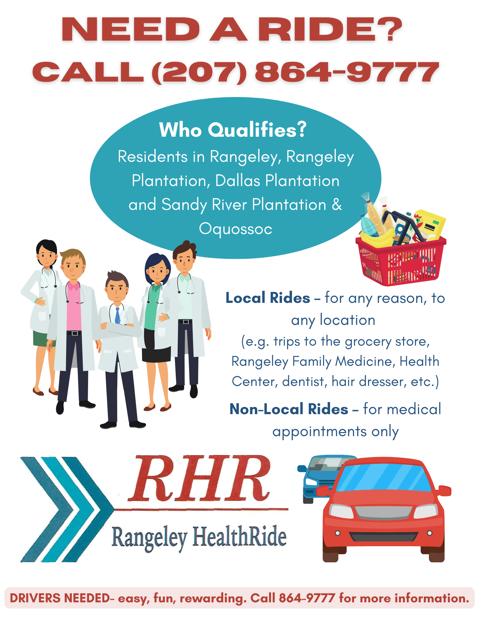 Need a Ride Call (207) 864-9777 (3)